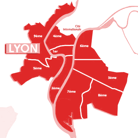 Carte Lyon 