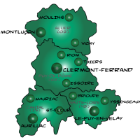 Map auvergne