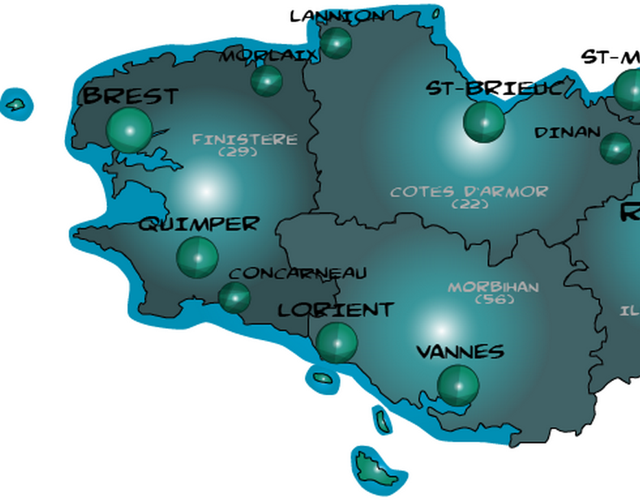 Map bretagne 2
