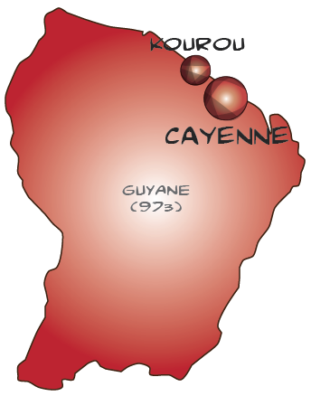 Map guyane