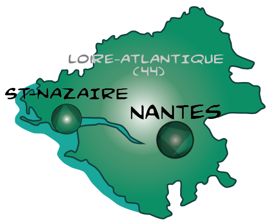 Map loire atlantique