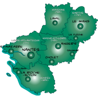 Map pays de la loire