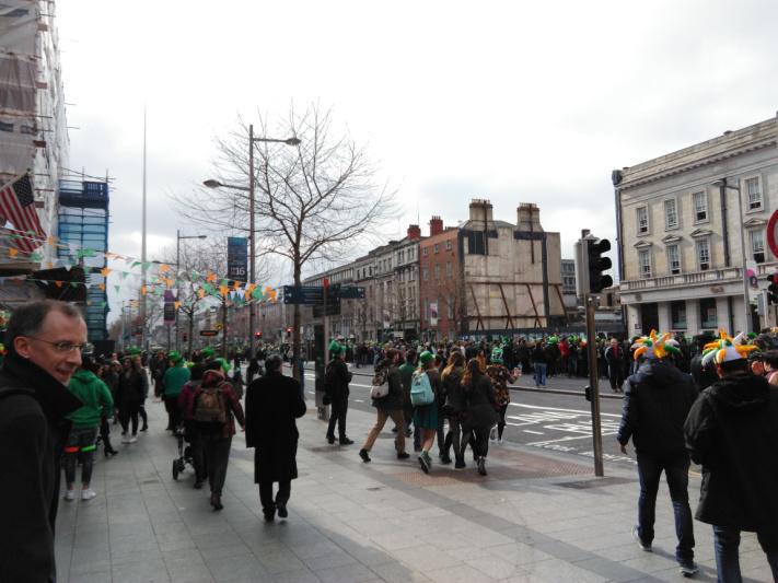 O' Connel Street lors de la St Patrick