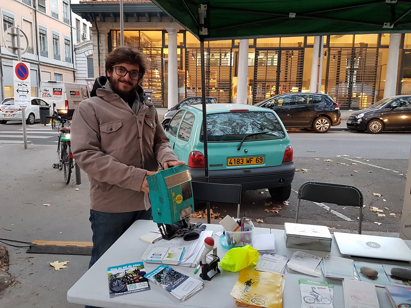 Tanguy Petit #ServiceCivique pour la Maison du Vélo de Lyon